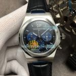 GBF Swiss 7750 Girard Perregaux Laureato Chronograph Replica Watch SS Black Dial